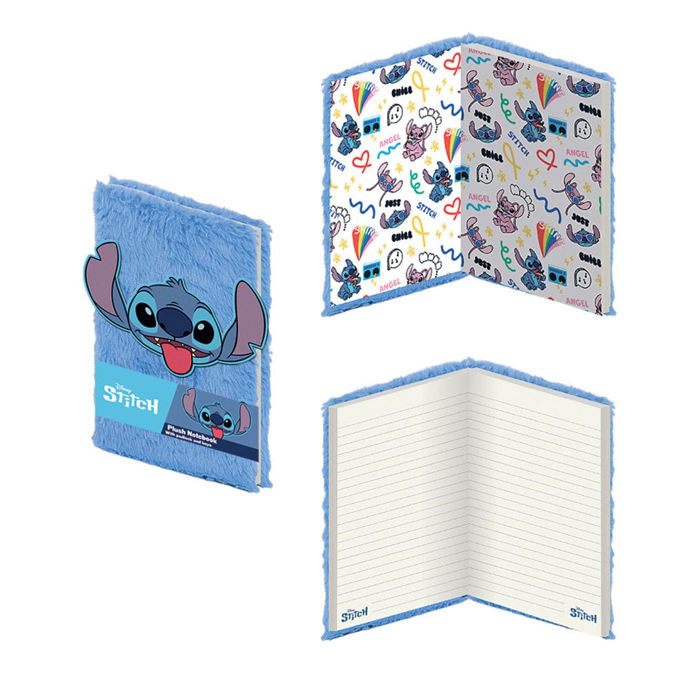 PYRAMID LILO & STITCH YOU'RE MY FAVE NOVELTY PLUSH A5 NOTEBOOK 5056480398750