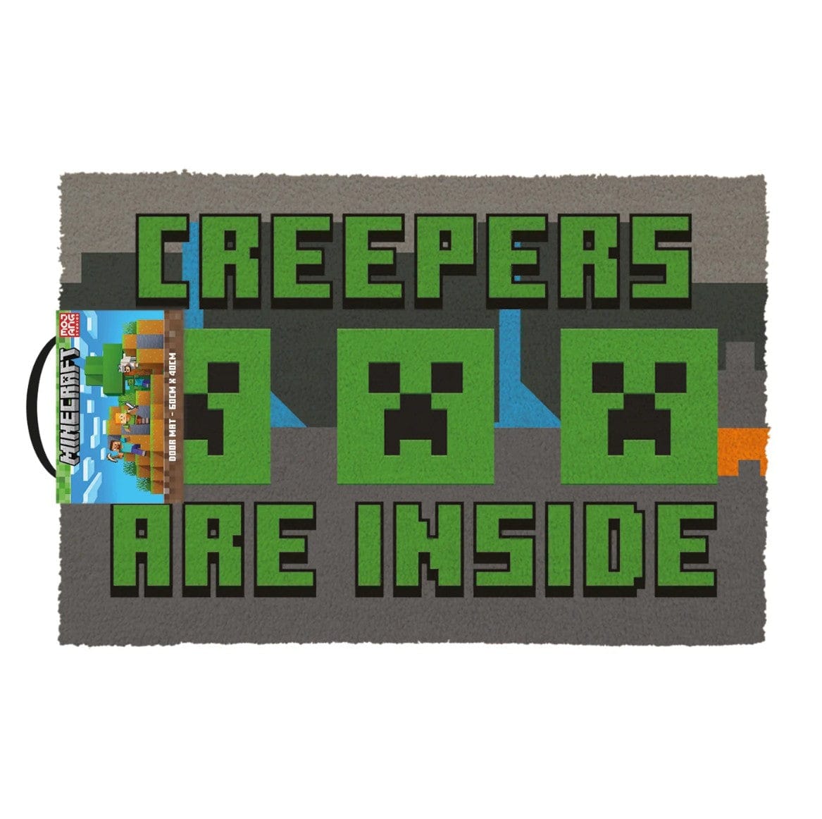 PYRAMID MINECRAFT CREEPERS NEED HUGS COIR DOORMAT 5063457005061