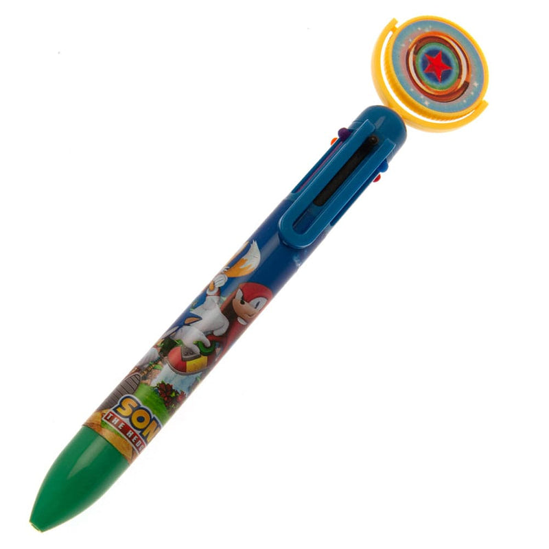 PYRAMID SONIC THE HEDGEHOG (RING SPIN) MULTI COLOUR PEN 5056480391829