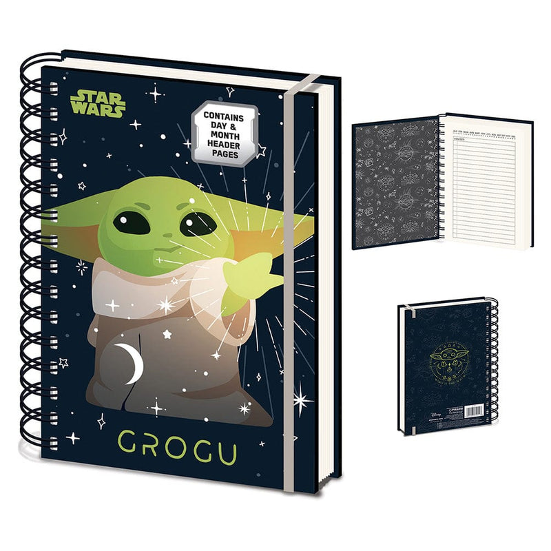 PYRAMID STAR WARS: THE MANDALORIAN (GROGU) A5 WIRO UNDATED DIARY NOTEBOOK 5051265740113