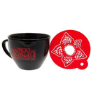 PYRAMID STRANGER THINGS (THE WORLD IS TURNING UPSIDE DOWN) MUG AND STENCIL 5050574257770