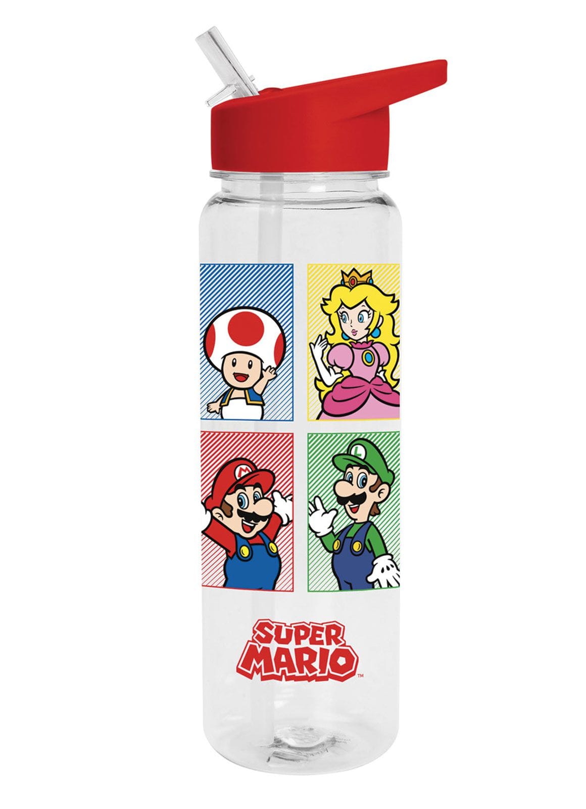 PYRAMID Super Mario 4 colour plastic drink bottle 5050574277808