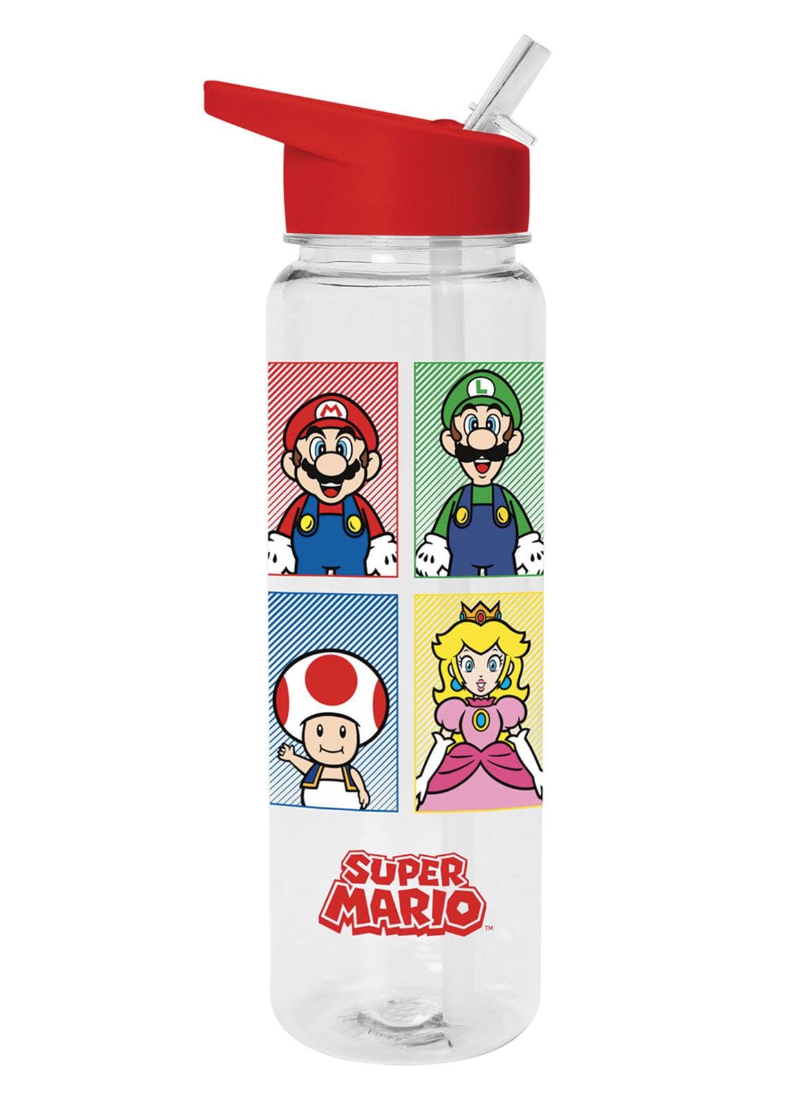 PYRAMID Super Mario 4 colour plastic drink bottle 5050574277808