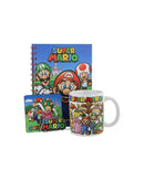 PYRAMID SUPER MARIO BUMPER GIFT SET (MUG, COASTER, KEYCHAIN & NOTEBOOK) 5050293853888