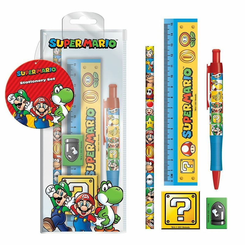 PYRAMID SUPER MARIO (COLOUR BLOCK) STATIONERY SET 5051265734303