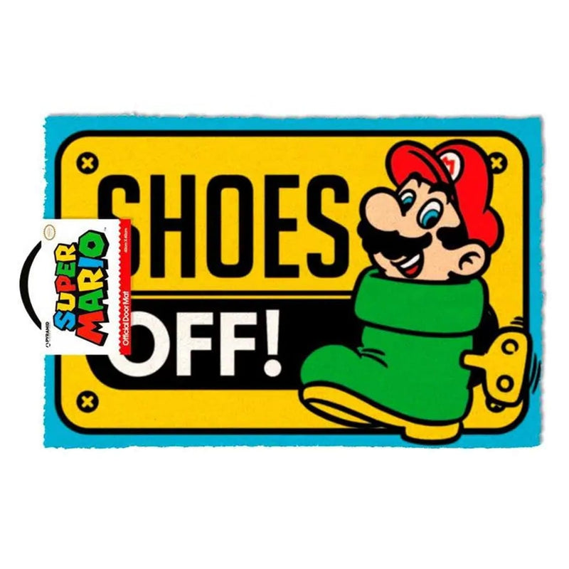 PYRAMID SUPER MARIO (SHOES OFF COLOUR) DOOR MAT 5050293851259