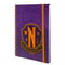 PYRAMID WEDNESDAY (NEVERMORE SHIELD) A5 WIRO NOTEBOOK 5056480393007