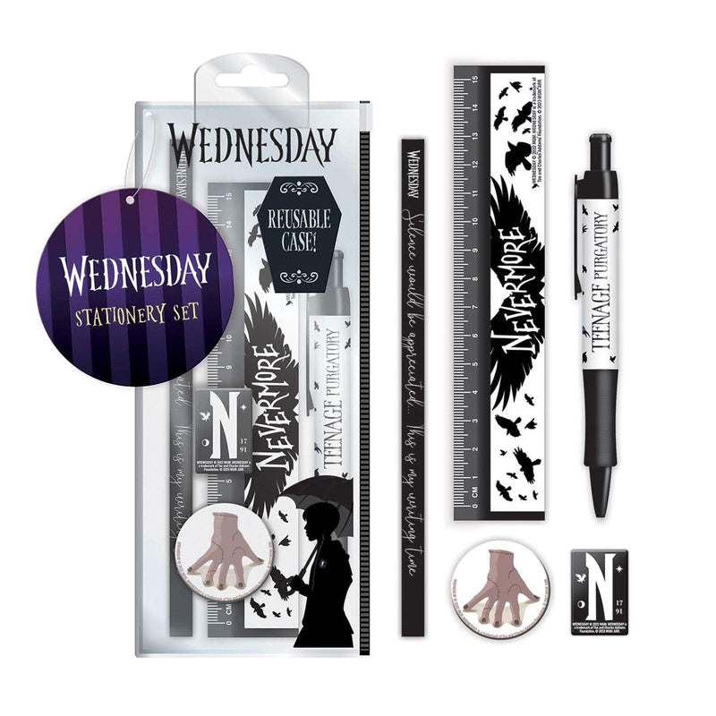 PYRAMID WEDNESDAY (NEVERMORE) STATIONERY SET 5056480396152