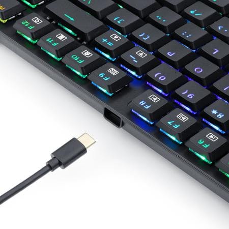 REDRAGON APS TKL K607 RGB WIRED MECHANICAL BLUE SWITCH 6950376705365