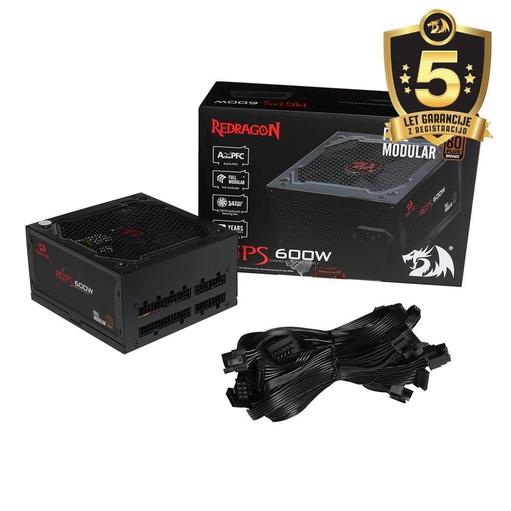 REDRAGON GC-PS003 FULL MODULAR PSU 600W 6950376753595