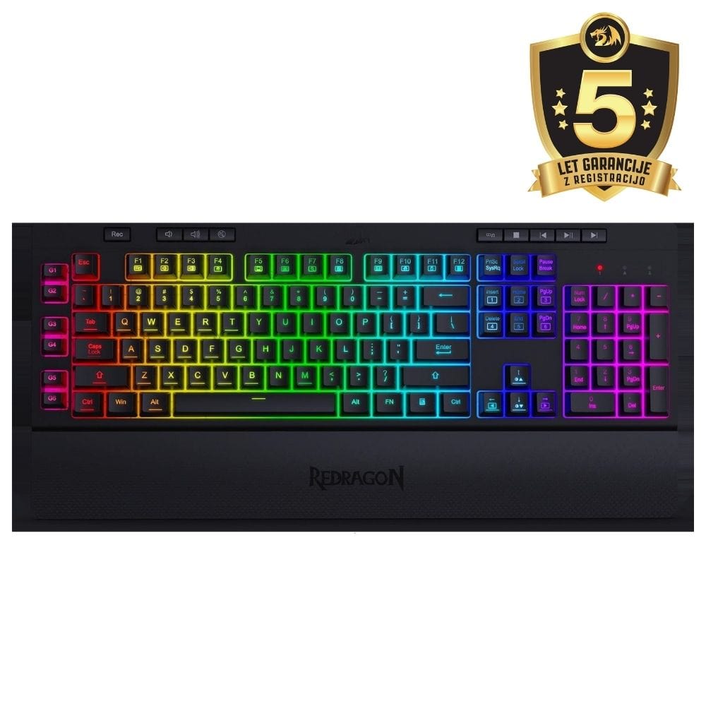 REDRAGON SHIVA K512 RGB tipkovnica črne barve 6950376776891