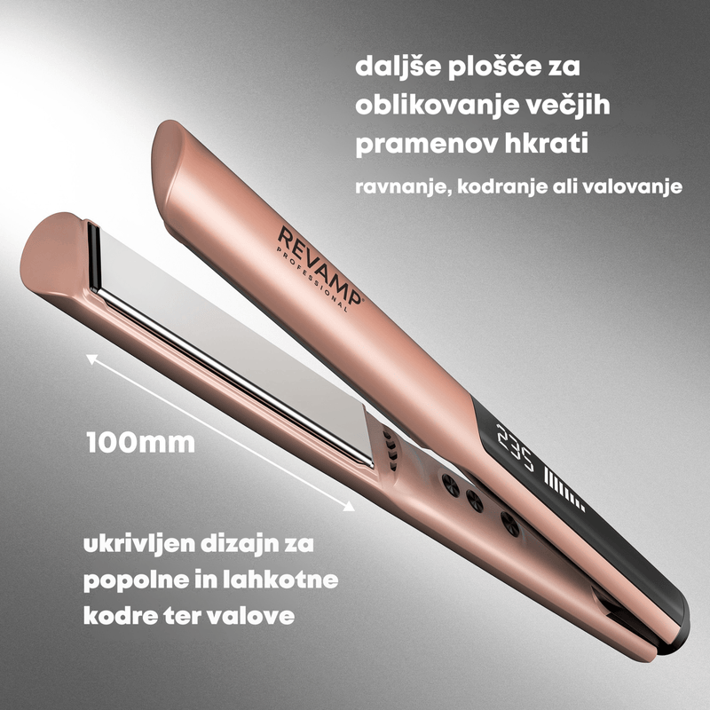REVAMP DYNAMIC RADIANCE STRAIGHT & STYLE HAIR STRAIGHTENER ST-1900GD 5010777163735