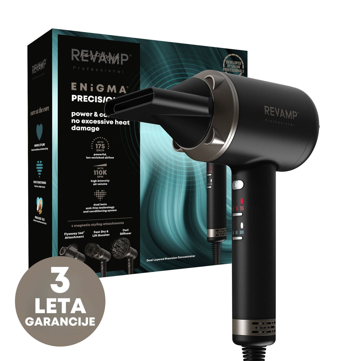 REVAMP ENIGMA PRECISION HAIR DRYER DR-7000 5010777153965