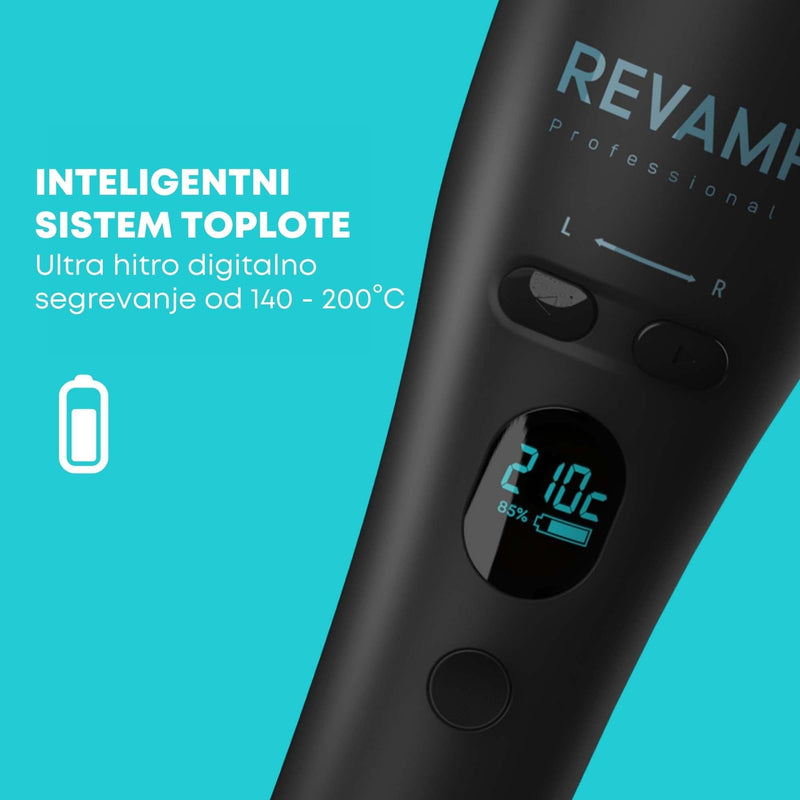 REVAMP iGEN PROGLOSS CORDLESS HOLLYWOOD CURL AUTOMATIC ROTATING CURLER - CL-2750 5010777158038