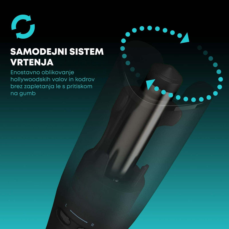 REVAMP iGEN PROGLOSS CORDLESS HOLLYWOOD CURL AUTOMATIC ROTATING CURLER - CL-2750 5010777158038