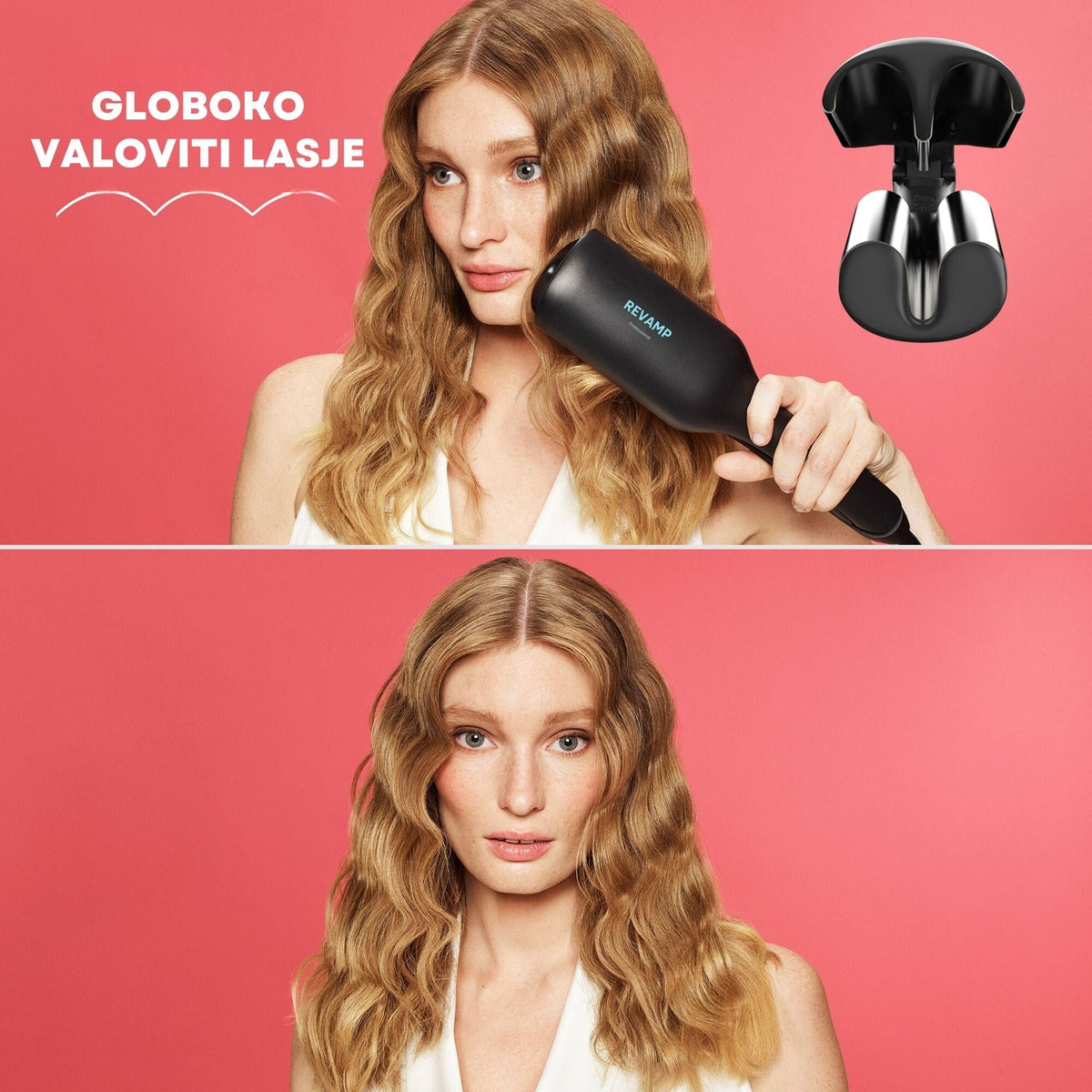 REVAMP PROGLOSS 2-IN-1 BEACH & VOLUME WAVER WV-3000 5010777158014