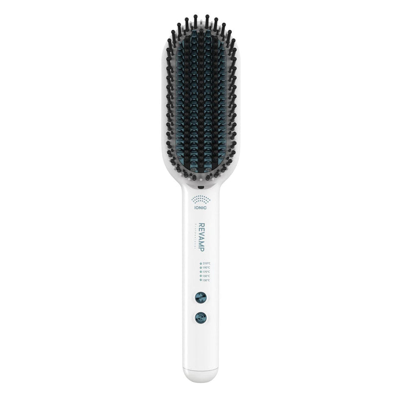 REVAMP PROGLOSS DEEPFORM CERAMIC STRAIGHTENING BRUSH - WHITE BR-1850 5010777157130