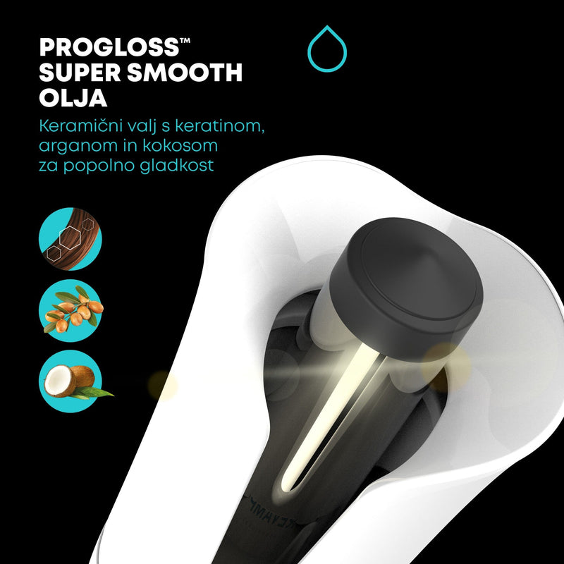 REVAMP PROGLOSS HOLLYWOOD CURL AUTOMATIC ROTATING HAIR CURLER - WHITE CL-1850 5010777157123