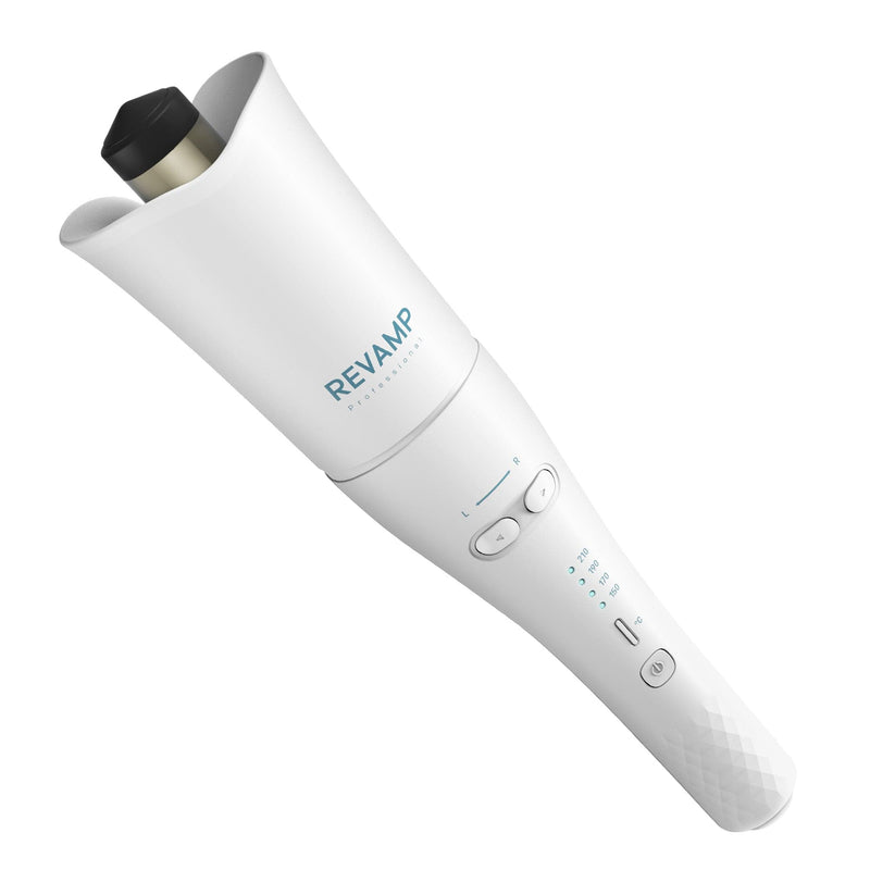 REVAMP PROGLOSS HOLLYWOOD CURL AUTOMATIC ROTATING HAIR CURLER - WHITE CL-1850 5010777157123