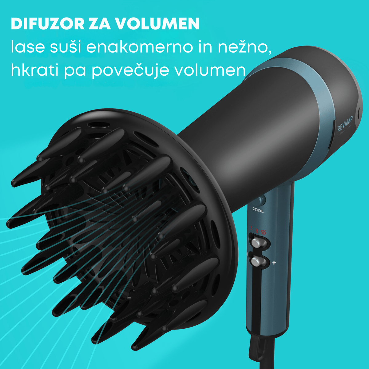 REVAMP PROGLOSS QUAD IONIC HAIR DRYER DR-3800 5010777148817