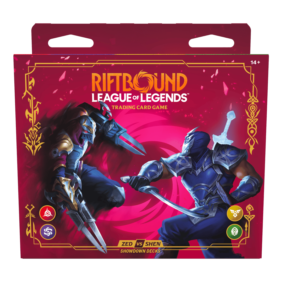Riftbound: League of Legends TCG – Vendetta Champion Deck Display: Zed vs Shen (4 Decks) 810155275846
