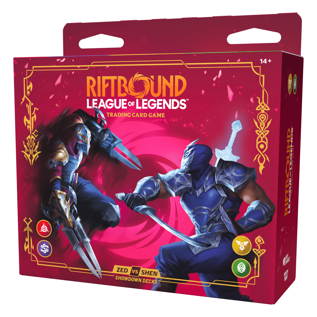 Riftbound: League of Legends TCG – Vendetta Champion Deck Display: Zed vs Shen (4 Decks) 810155275846