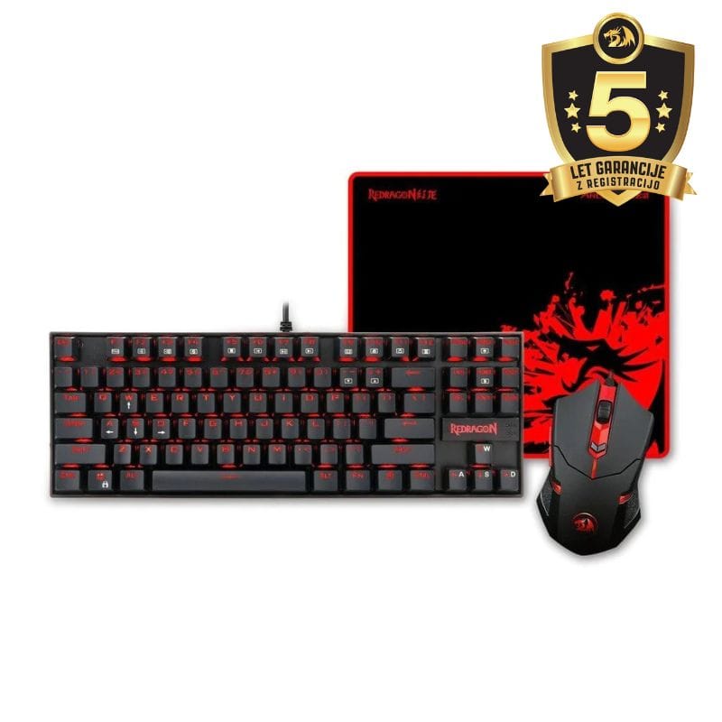 SET - REDRAGON COMBO K552-BA (3in1) 6950376750204