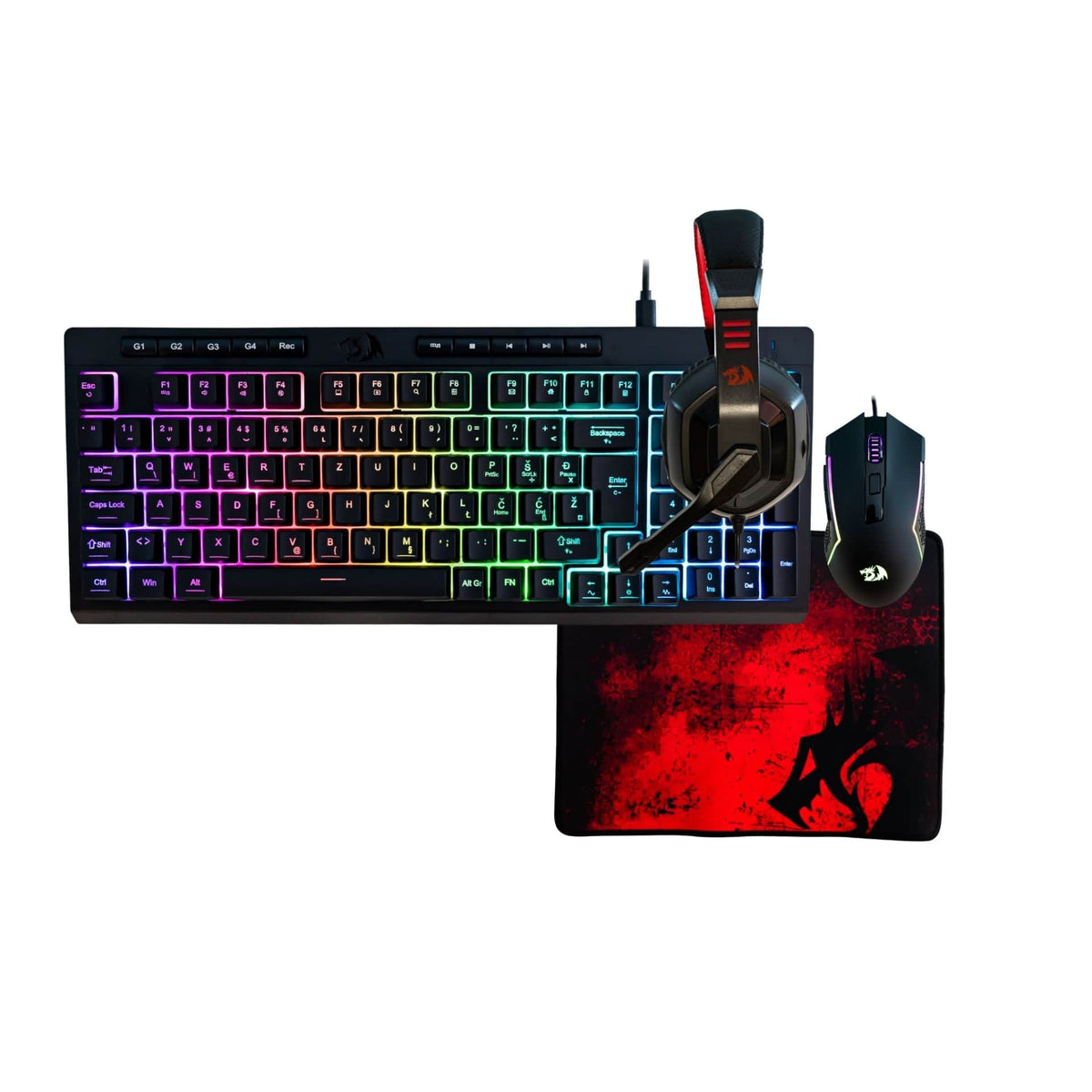 SET - REDRAGON COMBO S149-BA (4in1) SLO/CRO 6950376731005