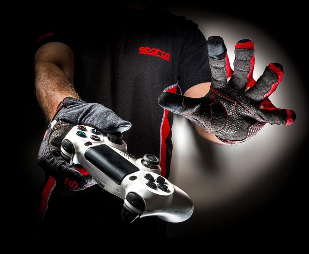 SPARCO HYPERGRIP rokavice TG.12 - XL, črno - rdeče barve 8033280241520
