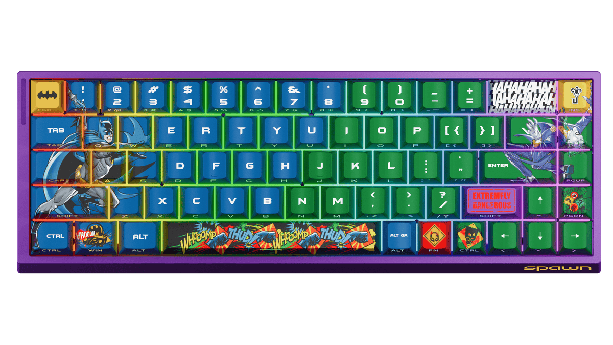 SPAWN MECHANICAL GAMING KEYBOARD - BATMAN 8605042625604