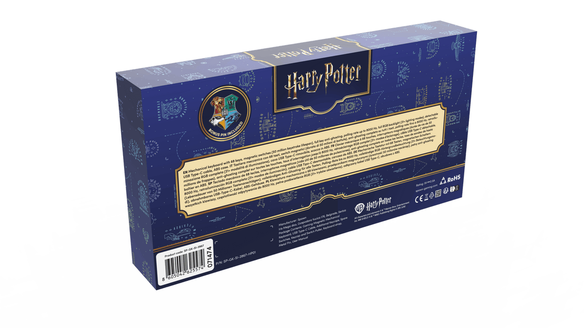 SPAWN MECHANICAL GAMING KEYBOARD - HARRY POTTER 8605042625574