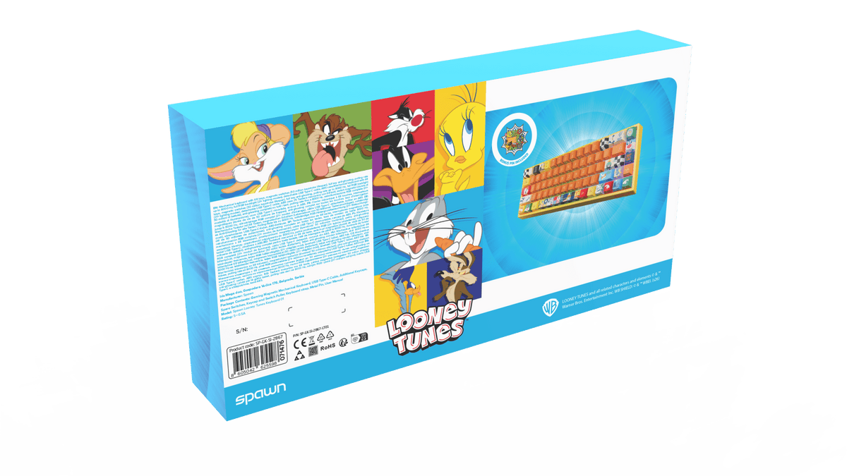 SPAWN MECHANICAL GAMING KEYBOARD - LOONEY TUNES 8605042625598