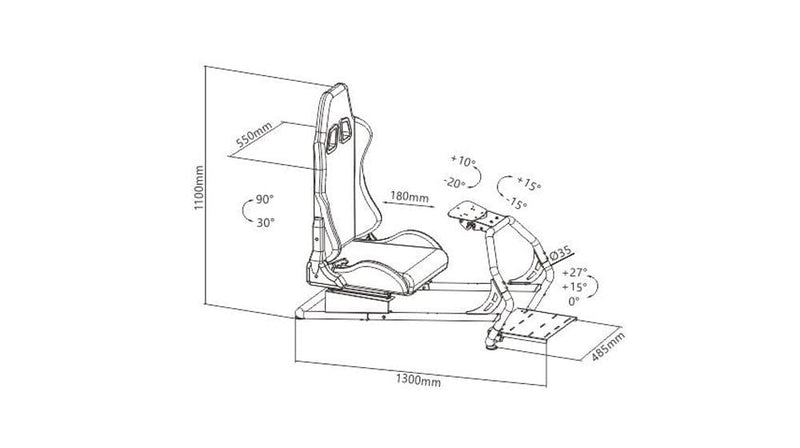SPAWN RACING SIMULATOR COCKPIT LITE 8605042603497
