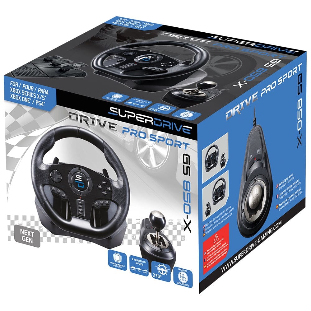 SUPERDRIVE GS850-X RACING WHEEL PS4/XBOX X/S - DAMAGED BOX 3200000002692