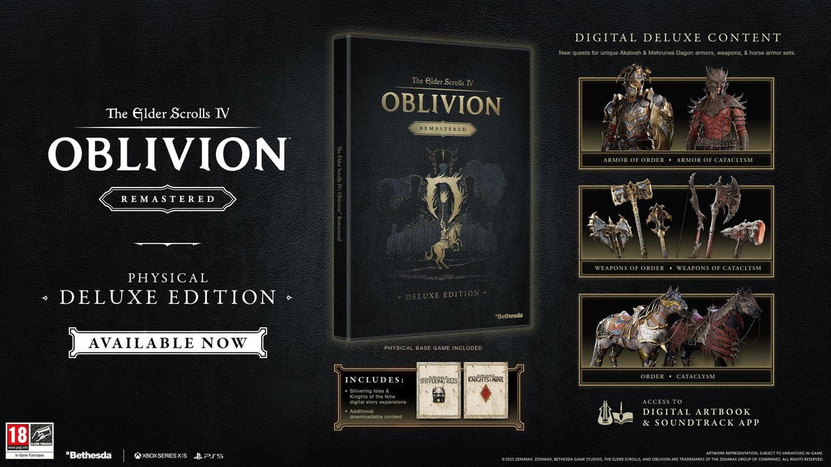 The Elder Scrolls IV: Oblivion Remastered - Deluxe Edition (Playstation 5) 196388610846