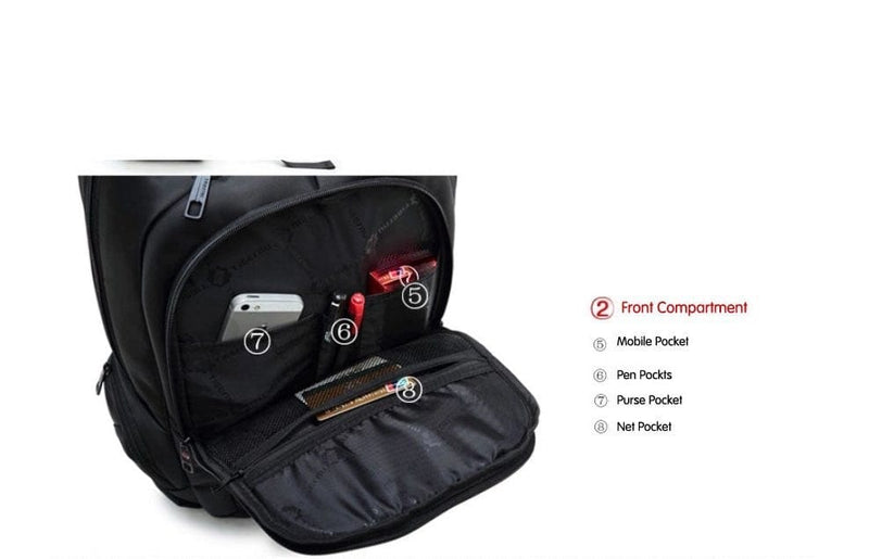 TIGERNU LAPTOP BACKPACK EREBUS 15.6" BLACK 6928112300150