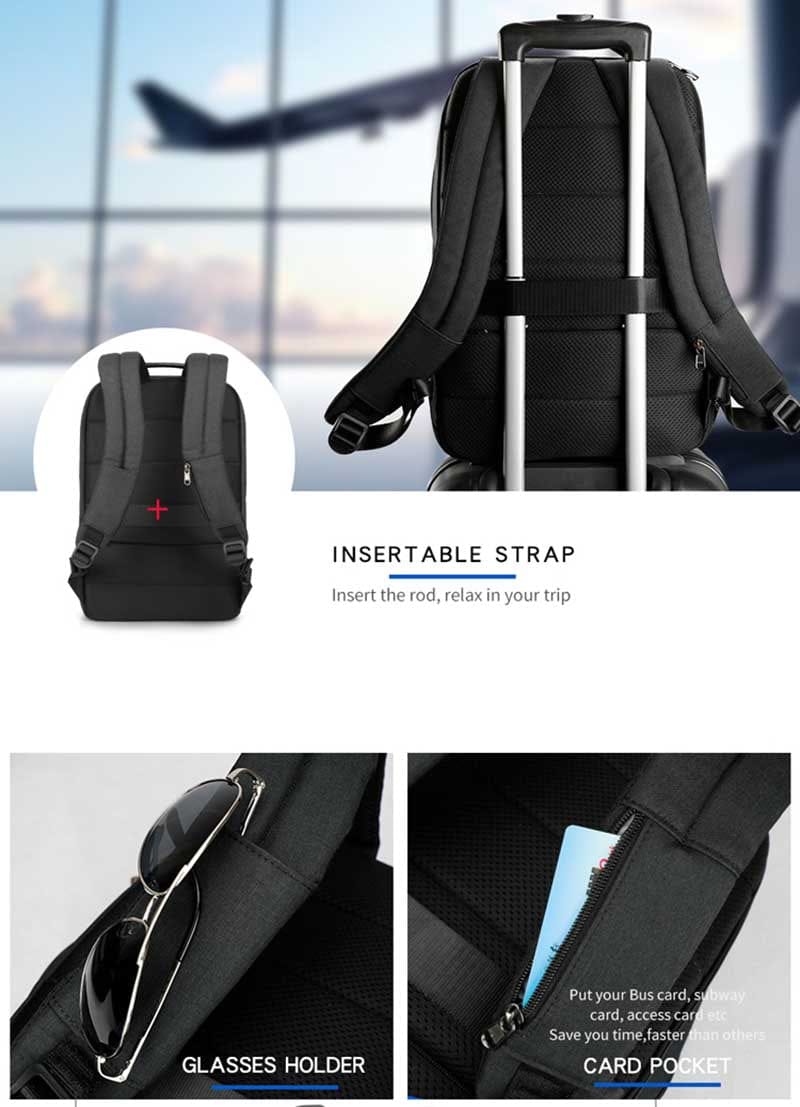TIGERNU LAPTOP BACKPACK HYDRUS 15.6" BLACK 6928112310050
