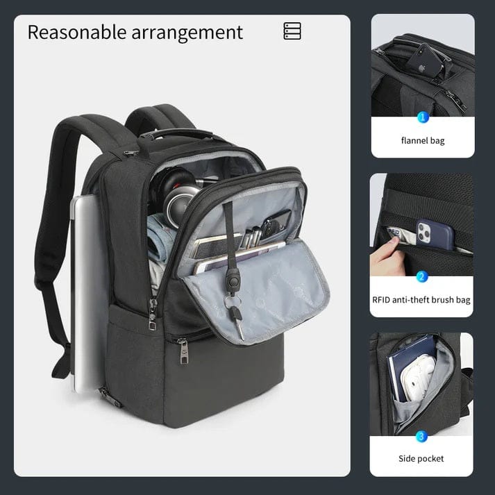 TIGERNU LAPTOP BACKPACK HYDRUS 15.6" BLACK 6928112310050