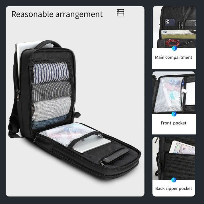 TIGERNU LAPTOP BACKPACK MANBOE 15.6" BLACK 6928112307388