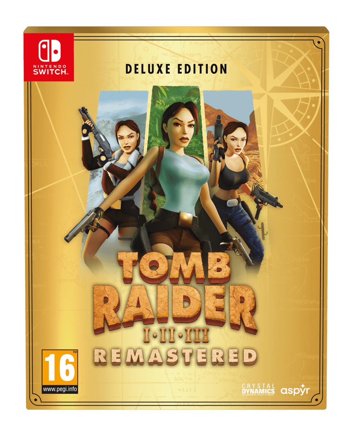 Tomb Raider I-III Remastered Starring Lara Croft - Deluxe Edition (Nintendo Switch) 5056635609922