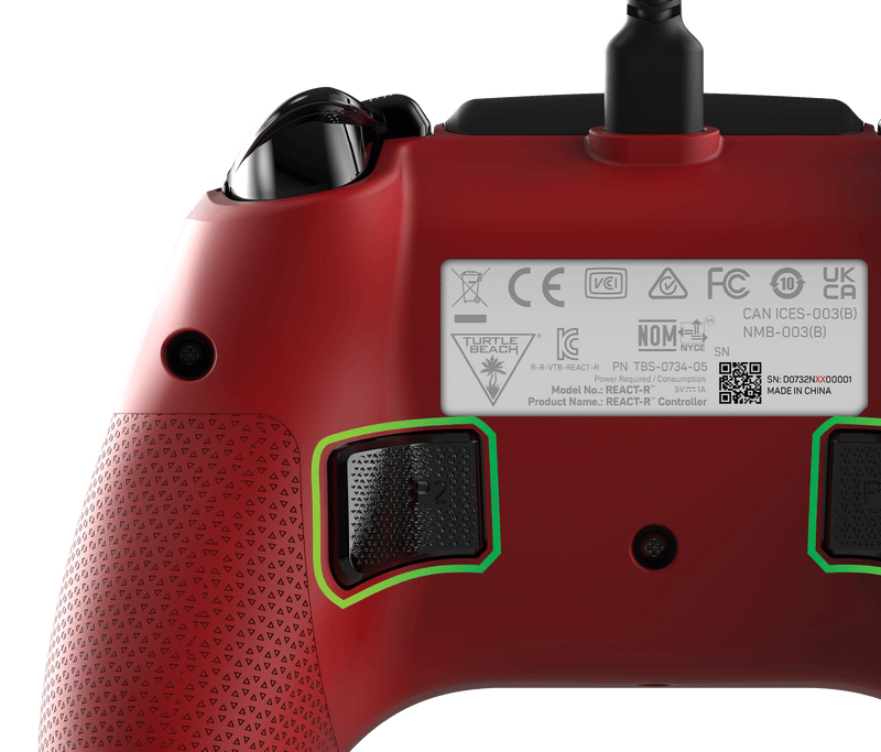 TURTLE BEACH CONTROLLER REACT-R XBOX RED 731855007349