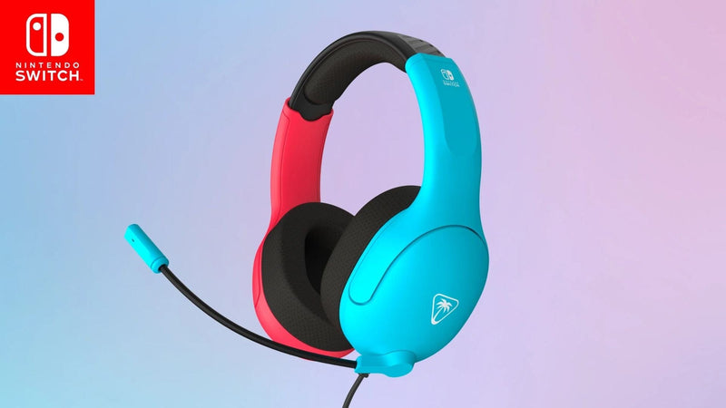TURTLE BEACH HEADSET AIRLITE FIT NS2 NEON BLUE/RED 840454400120