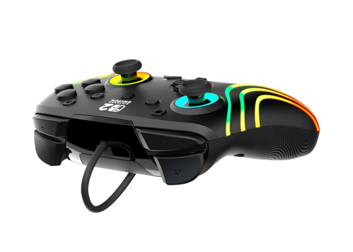 TURTLE BEACH SWITCH 2 WIRED CONTROLLER AFTERGLOW WAVE BLACK 840454402278