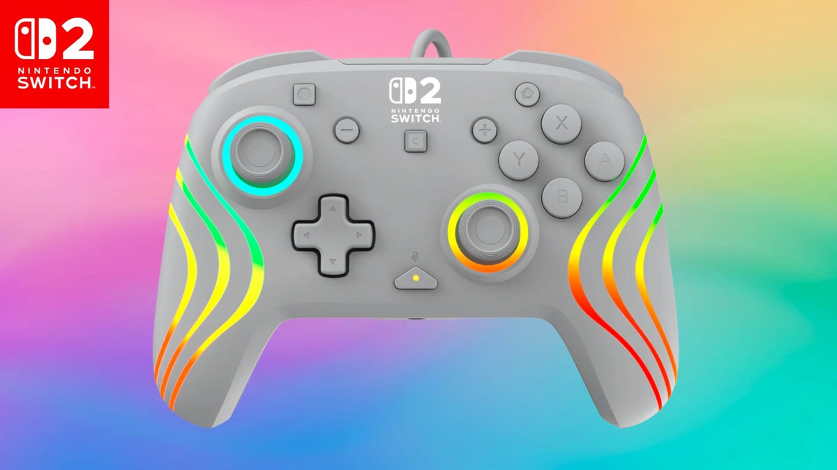 TURTLE BEACH SWITCH 2 WIRED CONTROLLER AFTERGLOW WAVE GREY 840454402292