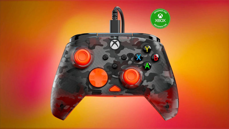 TURTLE BEACH XBOX WIRED REMATCH CONTROLLER GHOST CAMO BLACK/ORANGE 840454400038