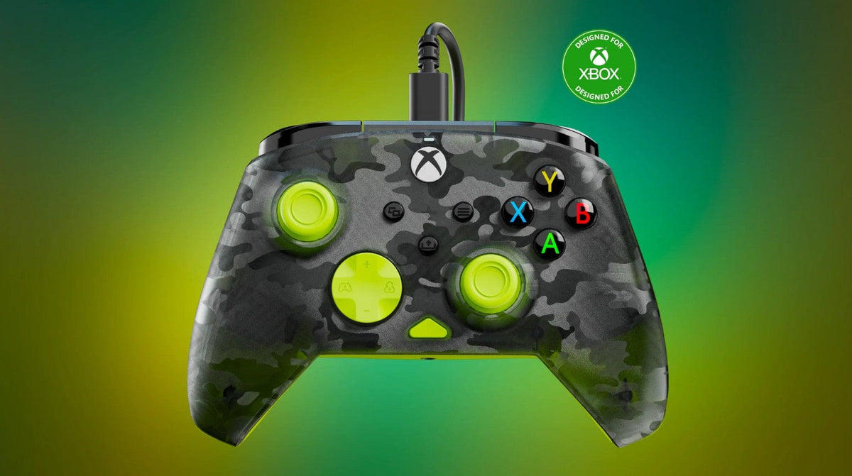 TURTLE BEACH XBOX WIRED REMATCH CONTROLLER GHOST CAMO BLACK/YELLOW 840454400021