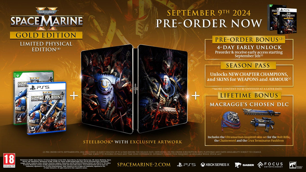 Warhammer 40,000: Space Marine 2 - Gold Edition (Playstation 5) 3512899967793