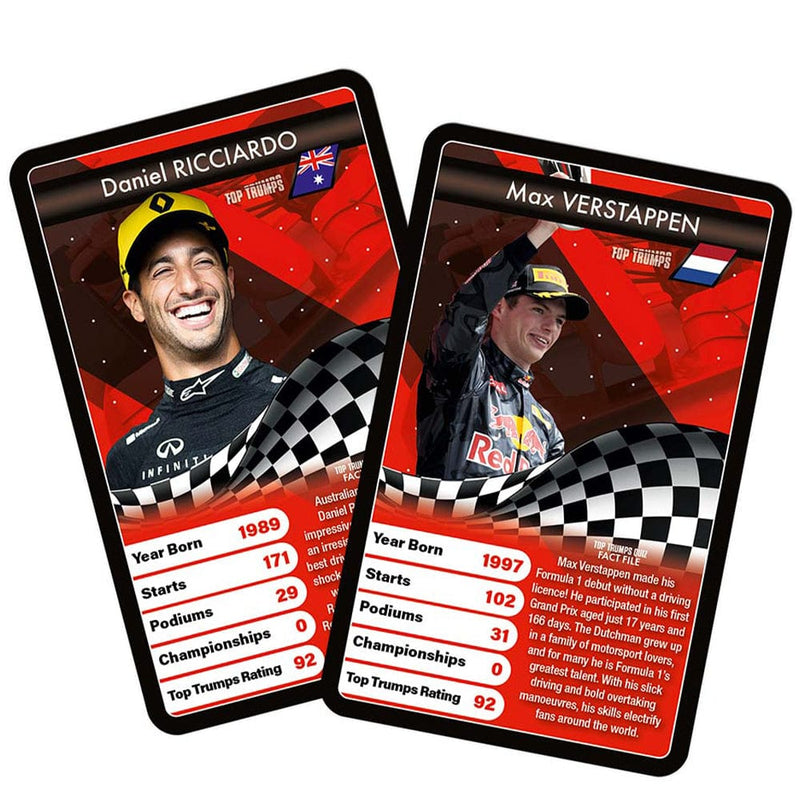 WINNING MOVES GRAND PRIX TOP TRUMPS CARDS 5036905044257