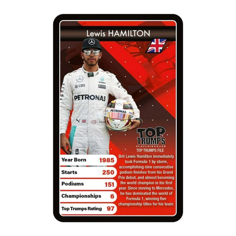 WINNING MOVES GRAND PRIX TOP TRUMPS CARDS 5036905044257