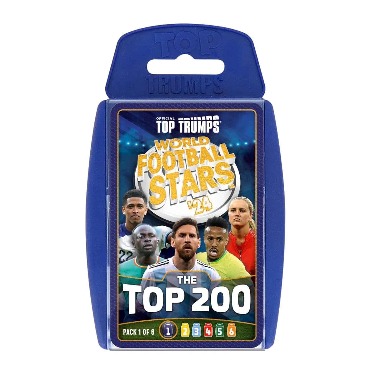WINNING MOVES WORLD FOOTBALL STARS 200 PACK 1 TOP TRUMPS CARDS 5036905056854